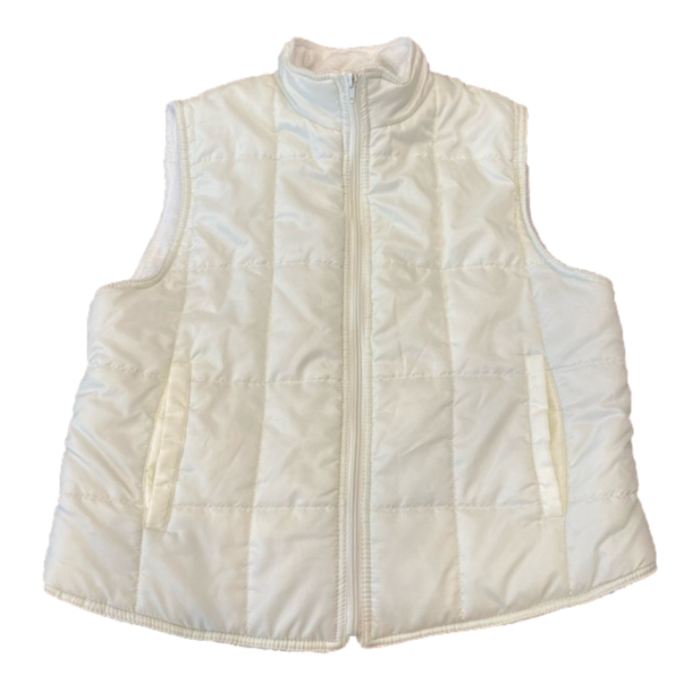 Susie Shier | Size L | Puffy Vest | Color white/cream | Winter | Fall